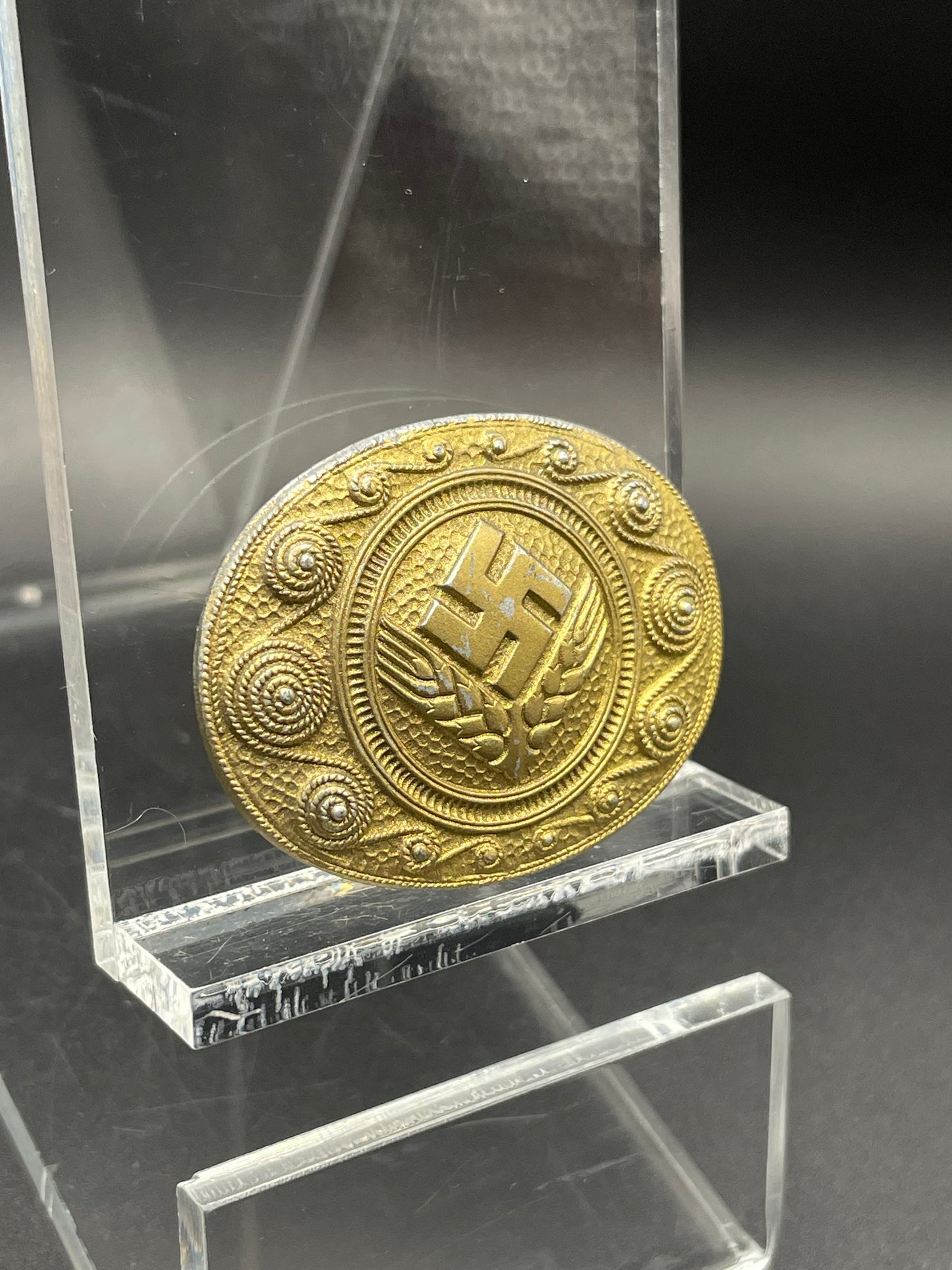 GERMAN WW2 RADWJ BROOCH IN GOLD BY ASSMAN & SÖHNE, LÜDENSCHEID MINT