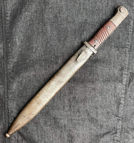 GERMAN WW2 1944 K98 RIFLE S84/98 III PATTERN MATCHING BAYONET BY WEYERSBERG