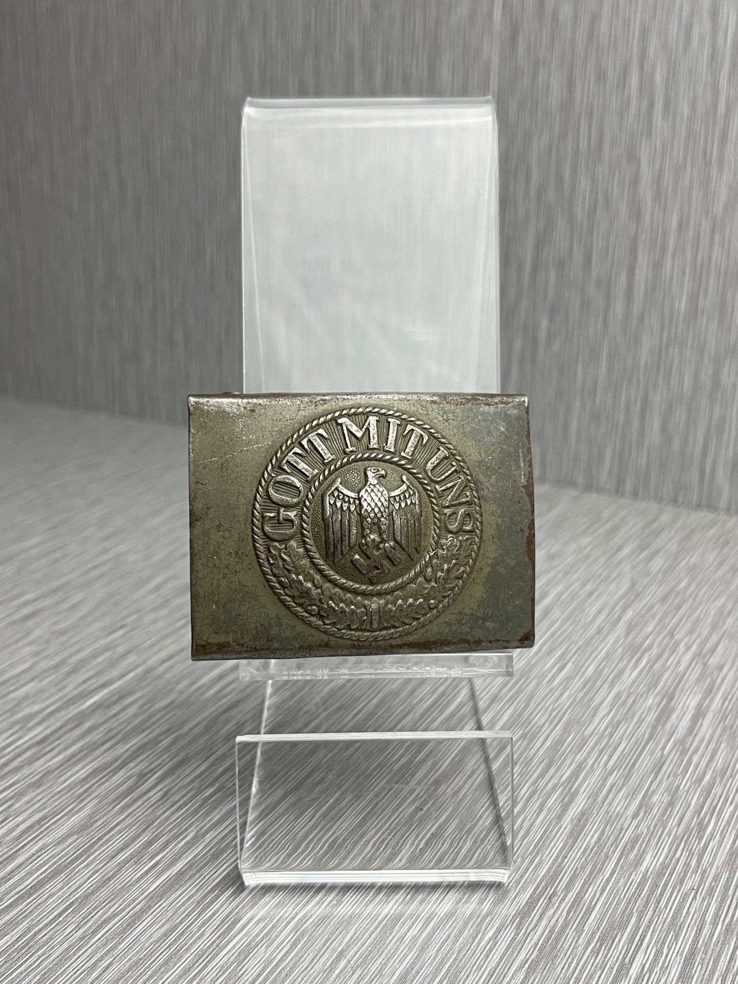 GERMAN WW2 HEER STEEL BELT BUCKLE