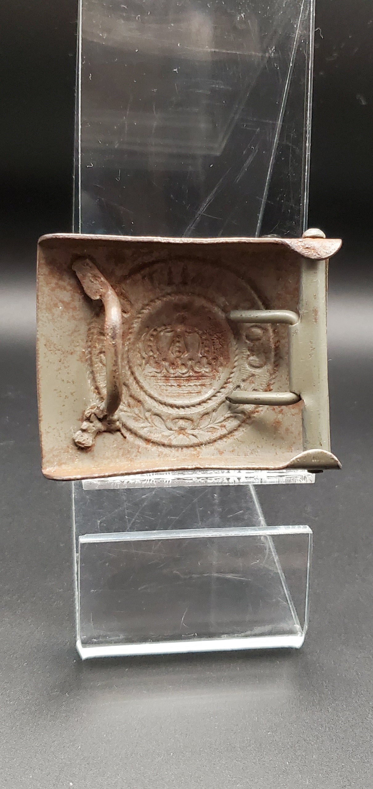 GERMAN WW1 IMPERIAL ENLISTED MEN BELT BUCKLE IN STEEL