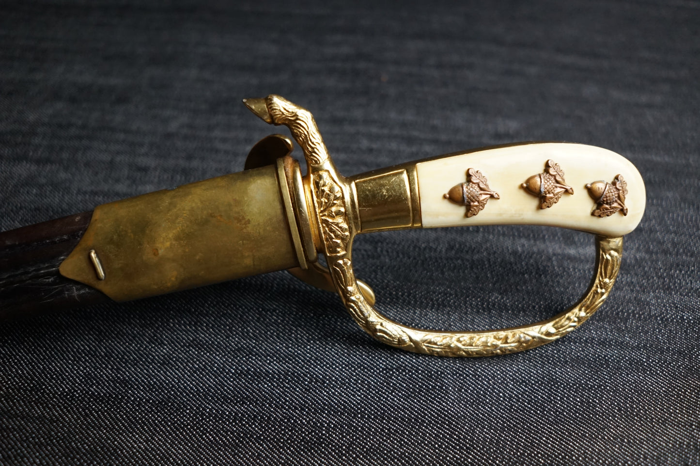 GERMAN WW2 SENIOR HUNTING ASSOCIATION TRIPLE ETCHED CUTLASS BY HORSTER