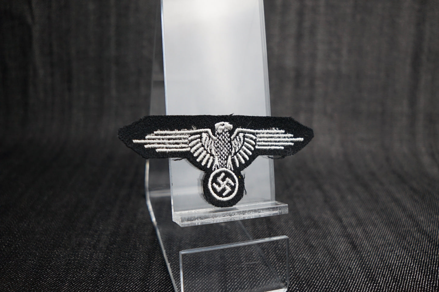 GERMAN WW2 WAFFEN SS EM/NCO SLEEVE EAGLE DACHAU VARIANT MINT EXAMPLE