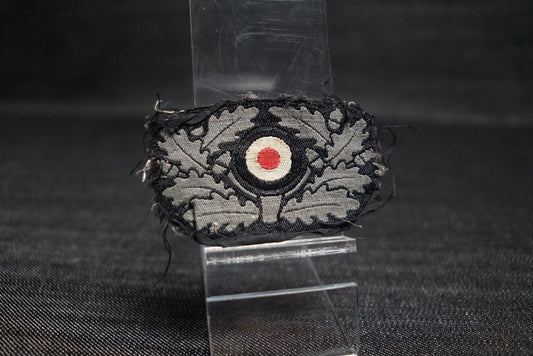GERMAN WW2 HEER PANZER BERET REMOVED BEVO WREATH COCKADE INSIGNIA