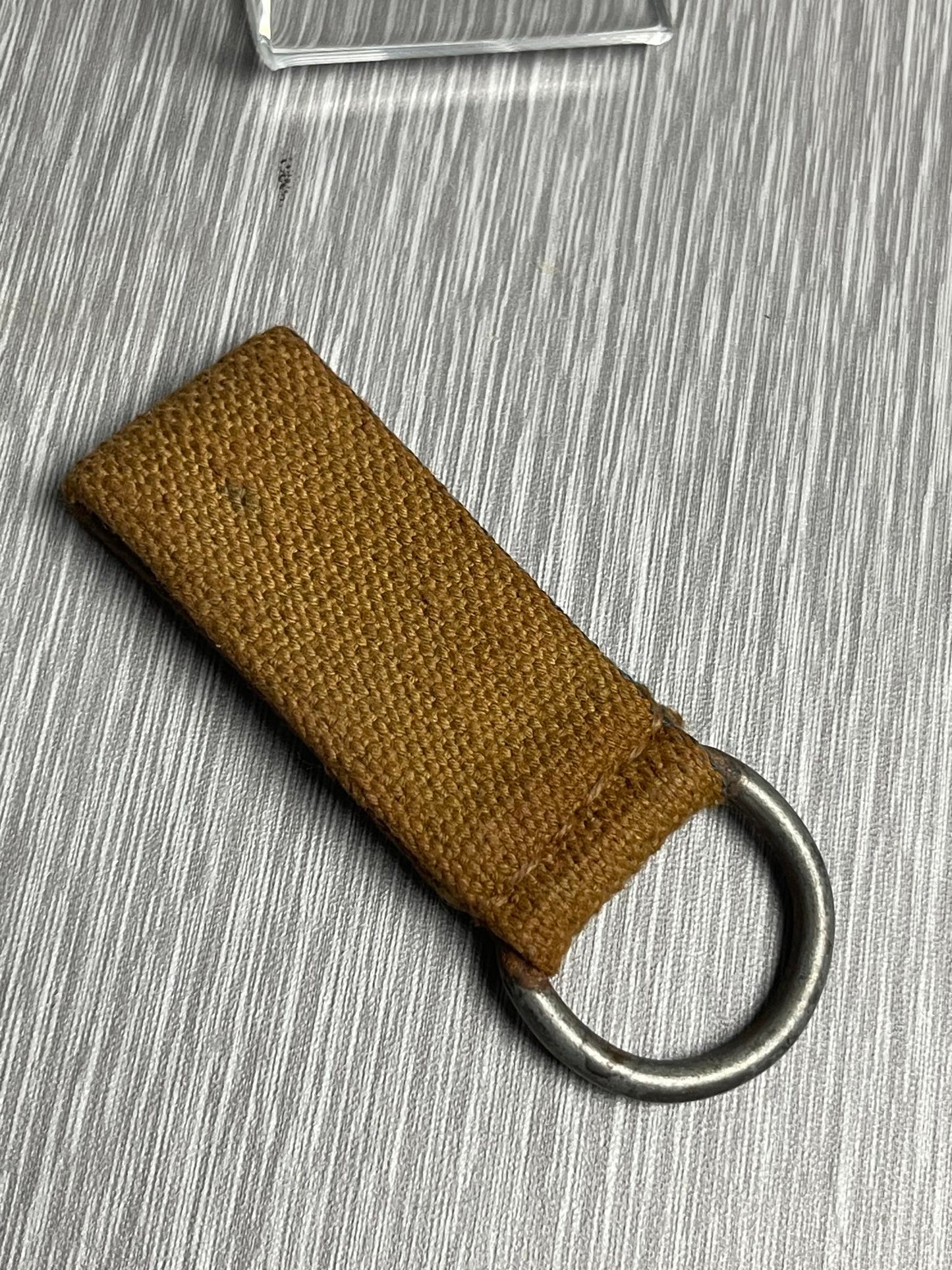 GERMAN WW2 WEHRMACHT TROPICAL AFRIKAKORPS TAN WEBBING SHOULDER STRAP BELT LOOP/D-RING