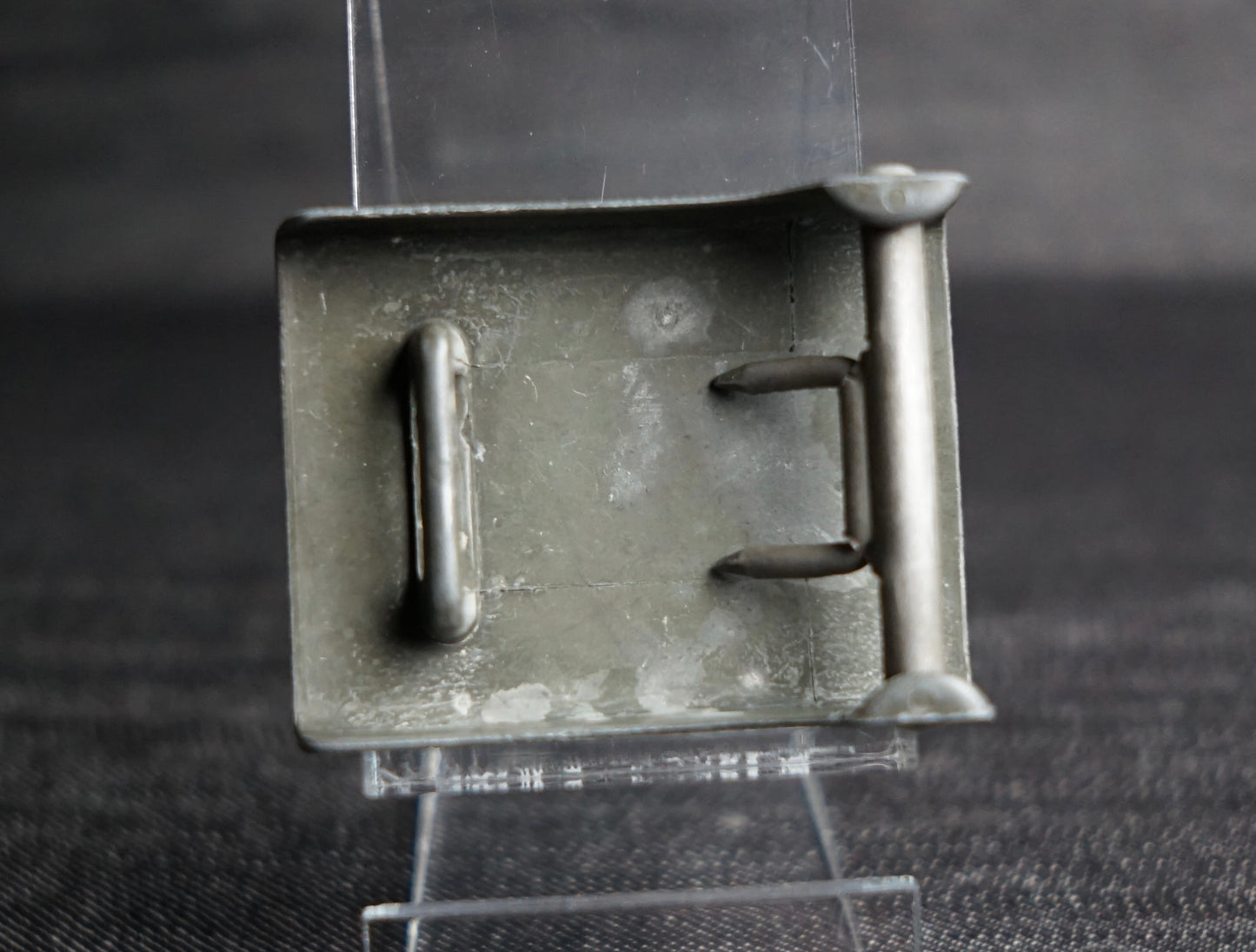 GERMAN WW2 DRK INJECTION MOLDED “FLAT BACK” BELT BUCKLE MINT
