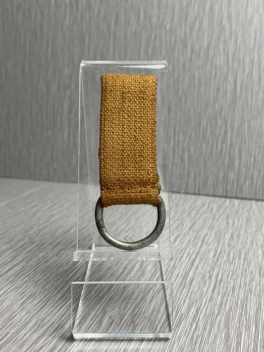 GERMAN WW2 WEHRMACHT TROPICAL AFRIKAKORPS TAN WEBBING SHOULDER STRAP BELT LOOP/D-RING