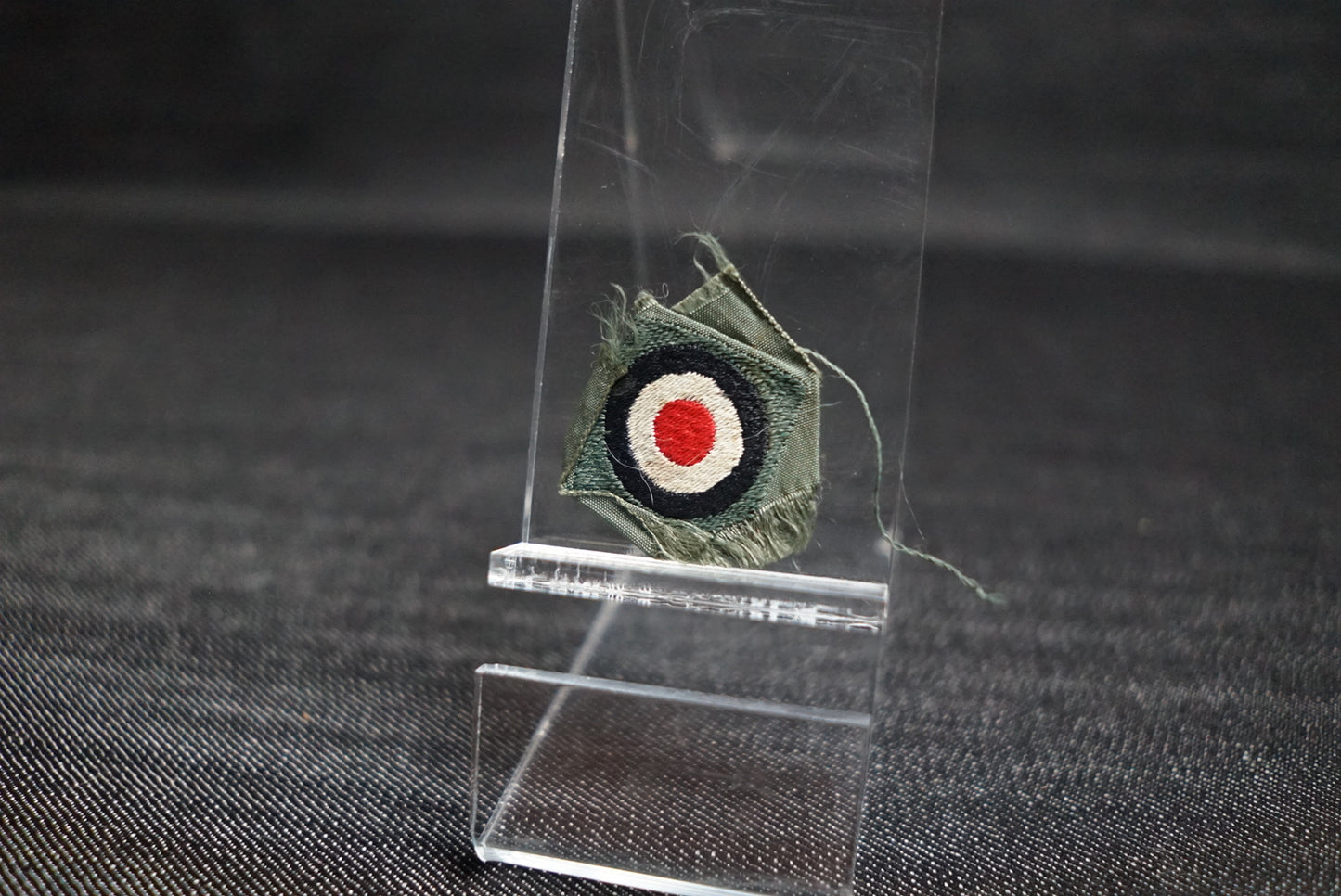 GERMAN WW2 WEHRMACHT HEER TRI-COLOR COCKADE IN CLOTH #2