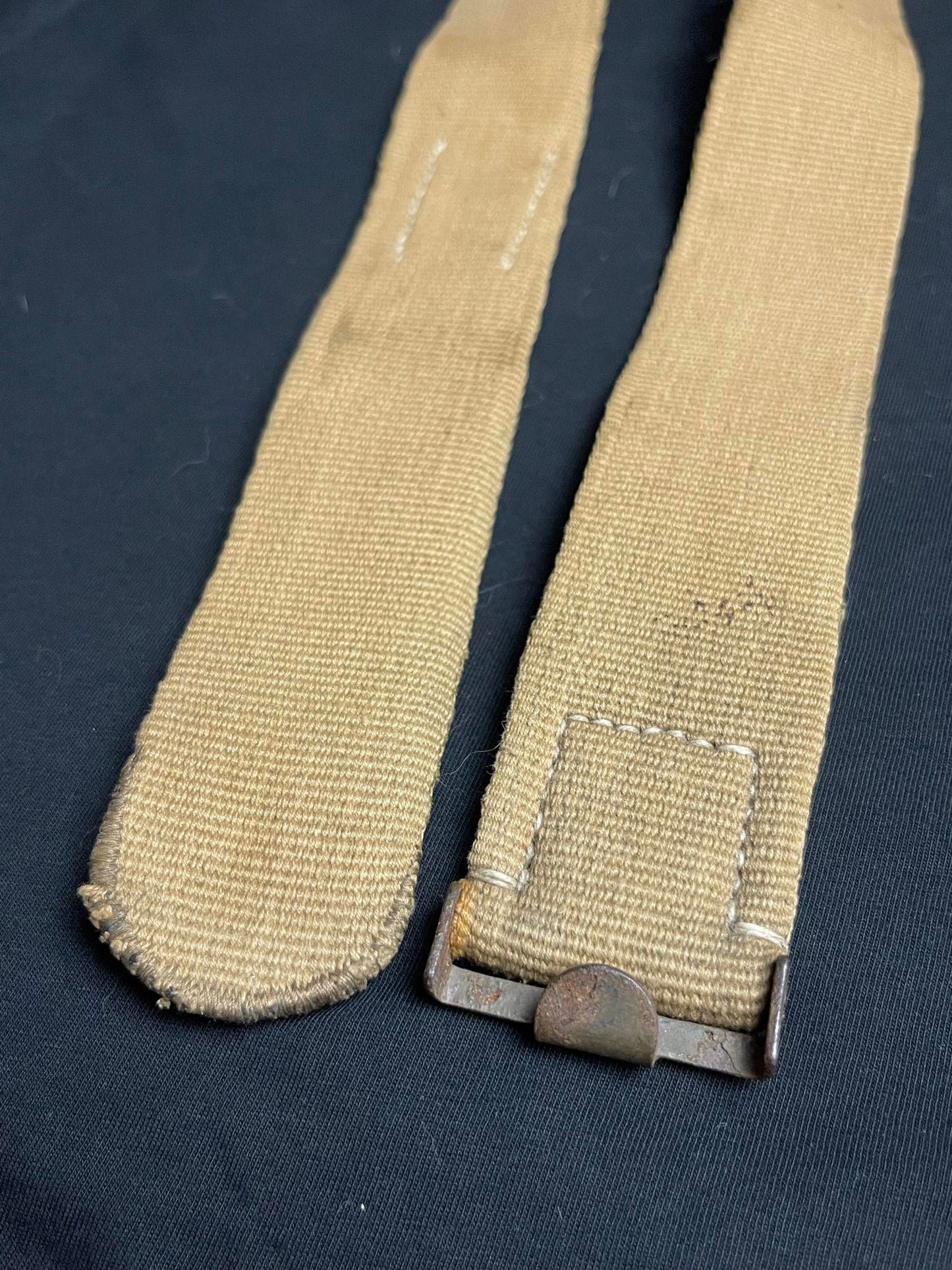 GERMAN WW2 DAK 'DEUTSCHE AFRIKA KORPS' CANVAS BELT 95CM