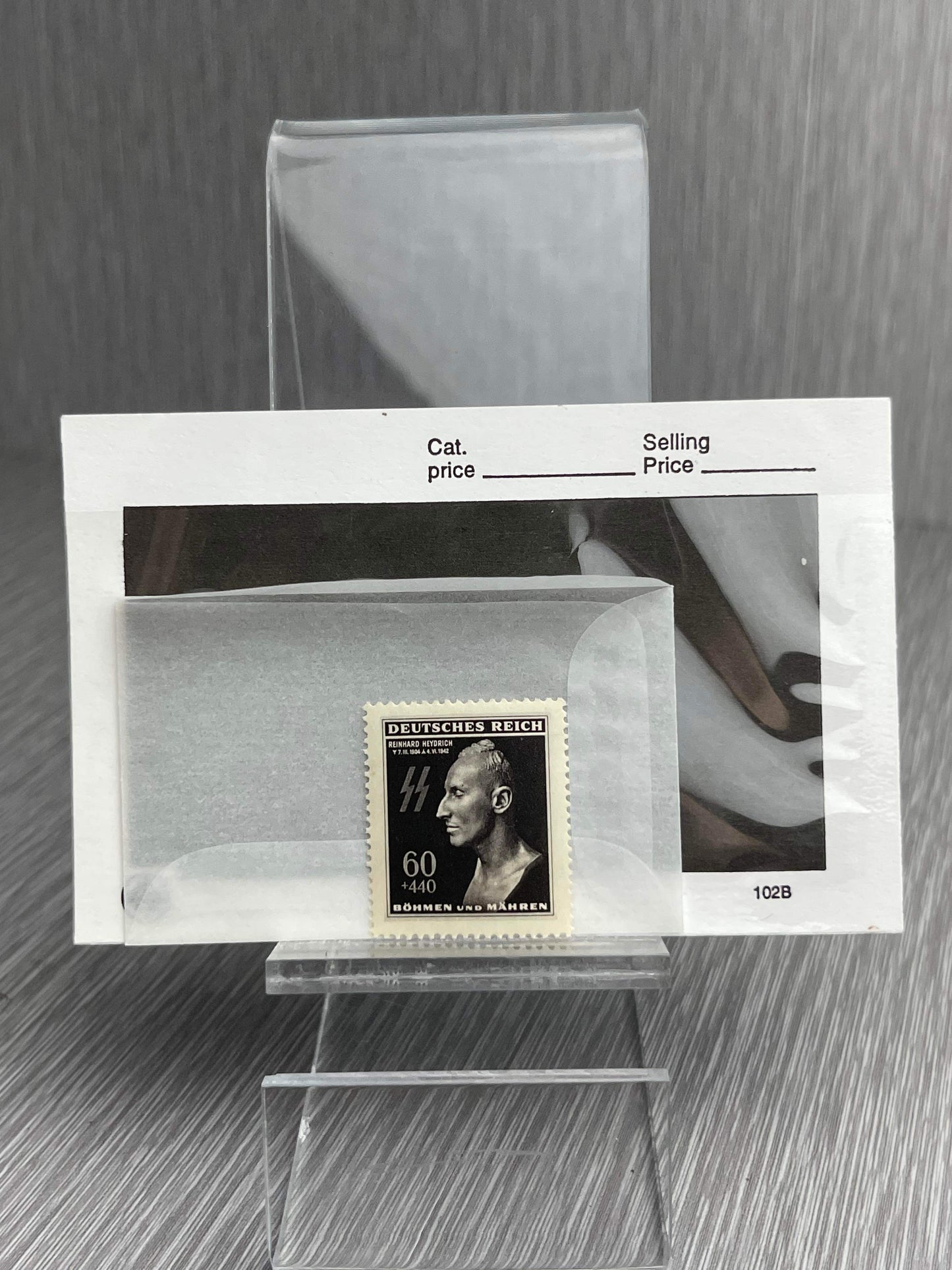 GERMAN WW2 WAFFEN-SS REINHARD HEIDRICH 1 YEAR DEATH ANNIVERSARY STAMP MINT