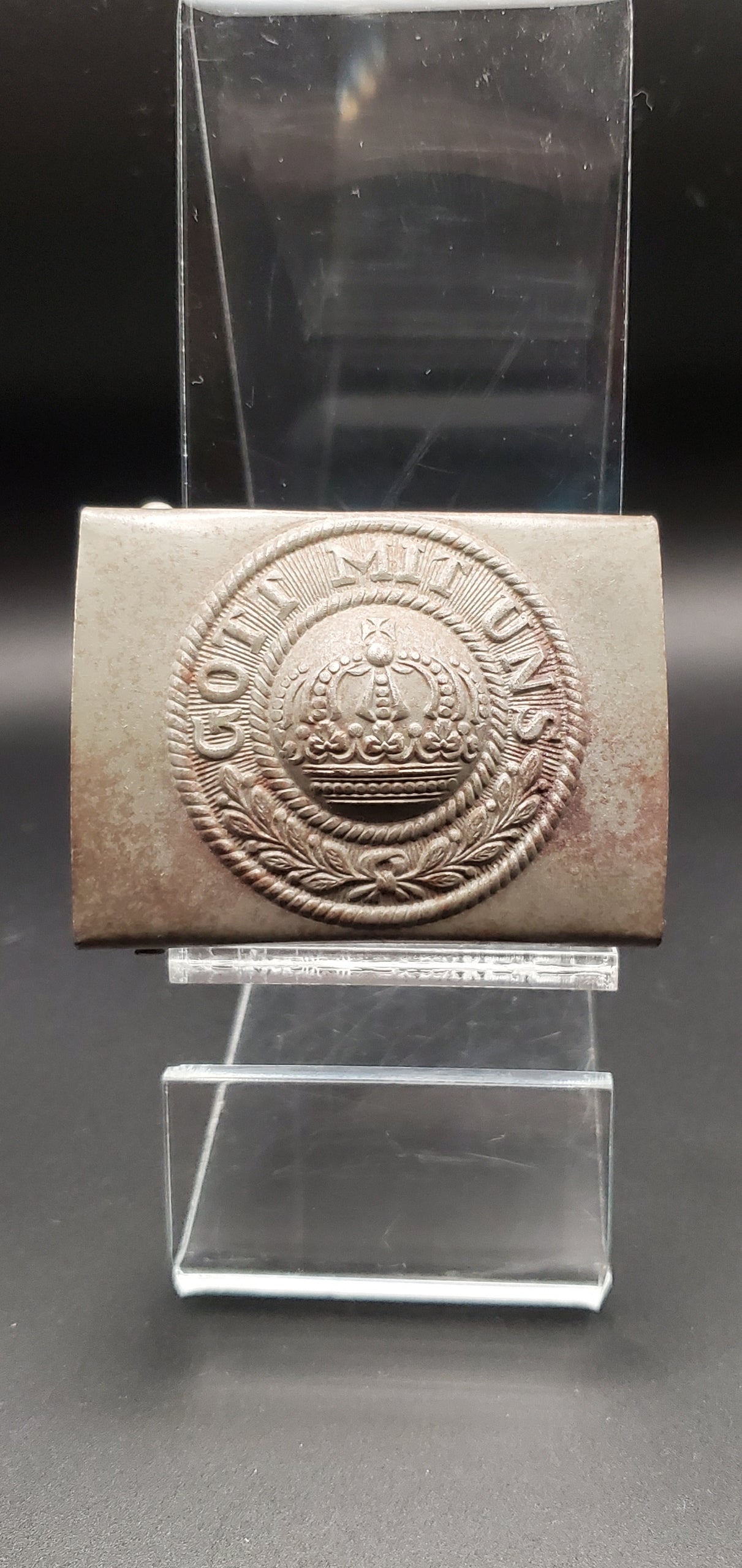 GERMAN WW1 IMPERIAL ENLISTED MEN BELT BUCKLE IN STEEL