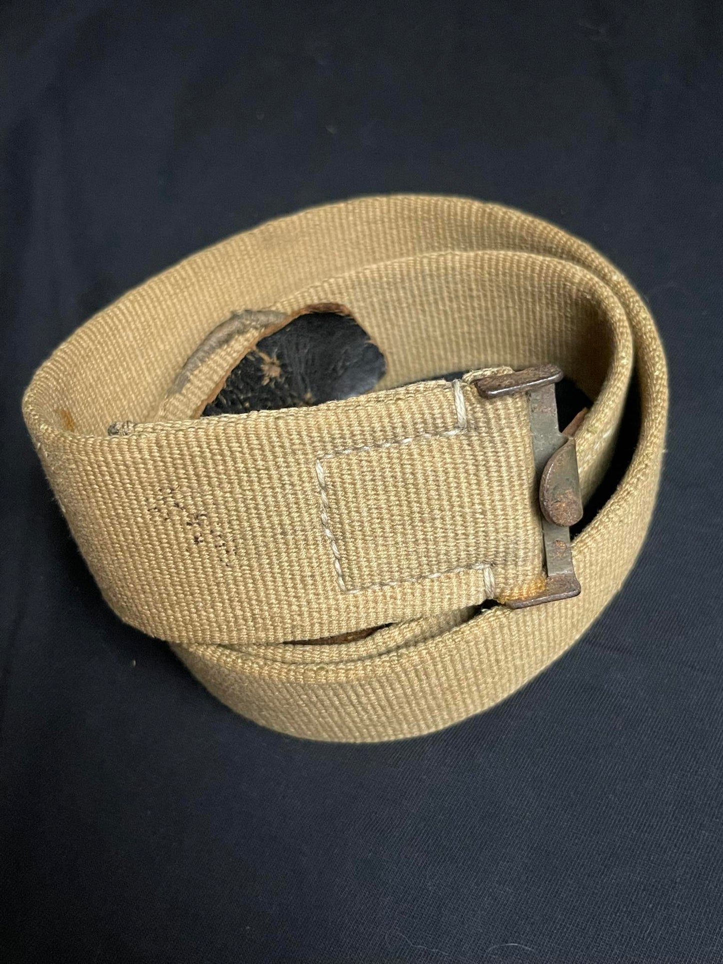 GERMAN WW2 DAK 'DEUTSCHE AFRIKA KORPS' CANVAS BELT 95CM