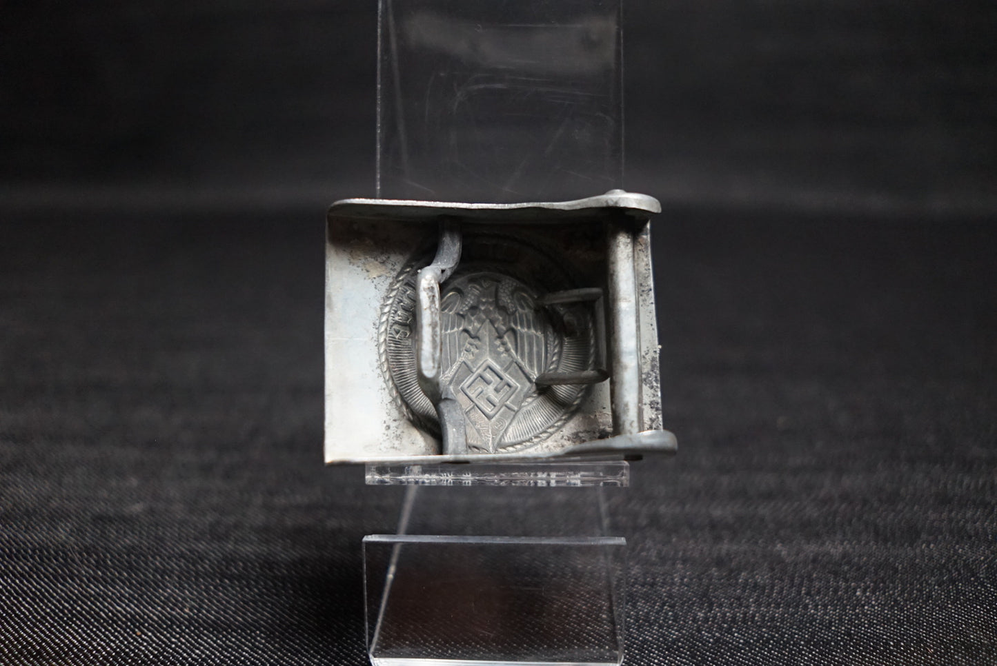 GERMAN WW2 HJ HITLER YOUTH STEEL “CRANK CATCH” BELT BUCKLE