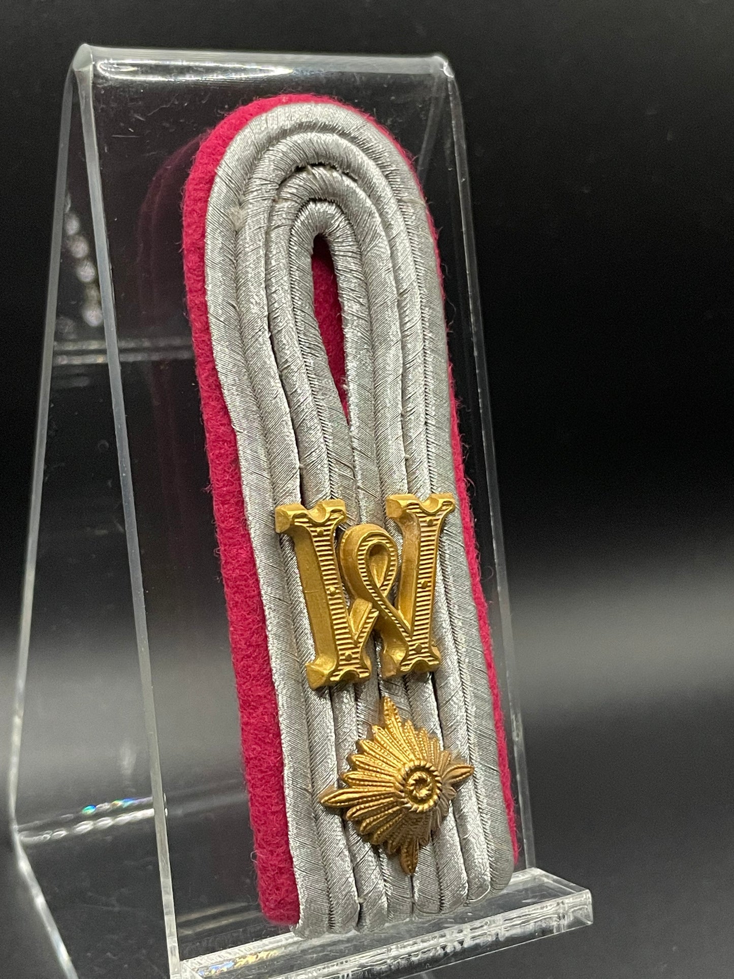 GERMAN WW2 HEER RECRUITING SERVICE “WEHRERSATZDIENSTSTELLE” OFFICER SHOULDER BOARD SLIP-ON VARIANT