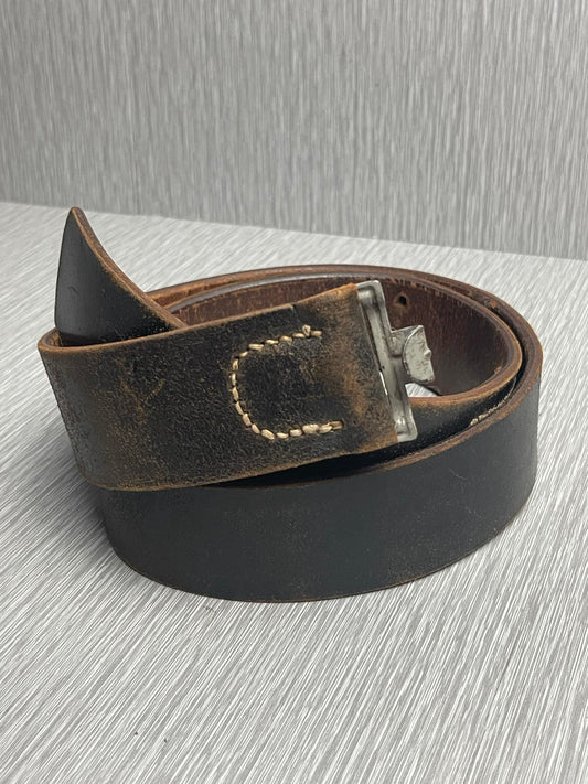 GERMAN WW2 1940 COMBAT BELT BY FRANZ BREHME 110CM W/ LUFTSCHUTZ MARKINGS