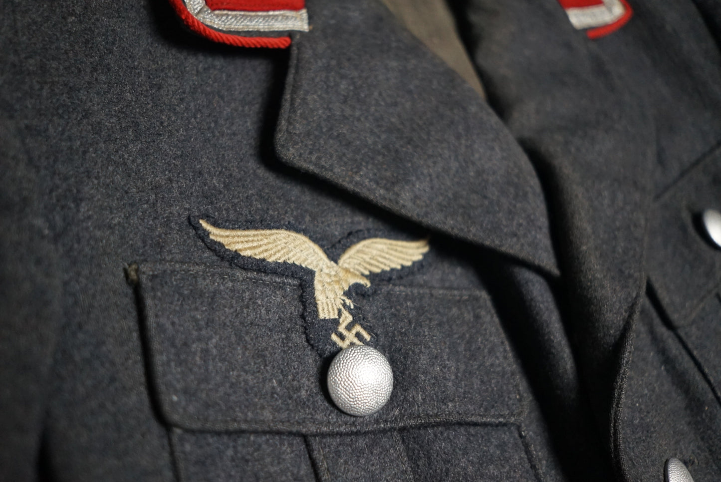 GERMAN PRE WW2 1937 LUFTWAFFE 43RD FLAK REGIMENT FELDWEBEL NAMED TUNIC STUNNING!