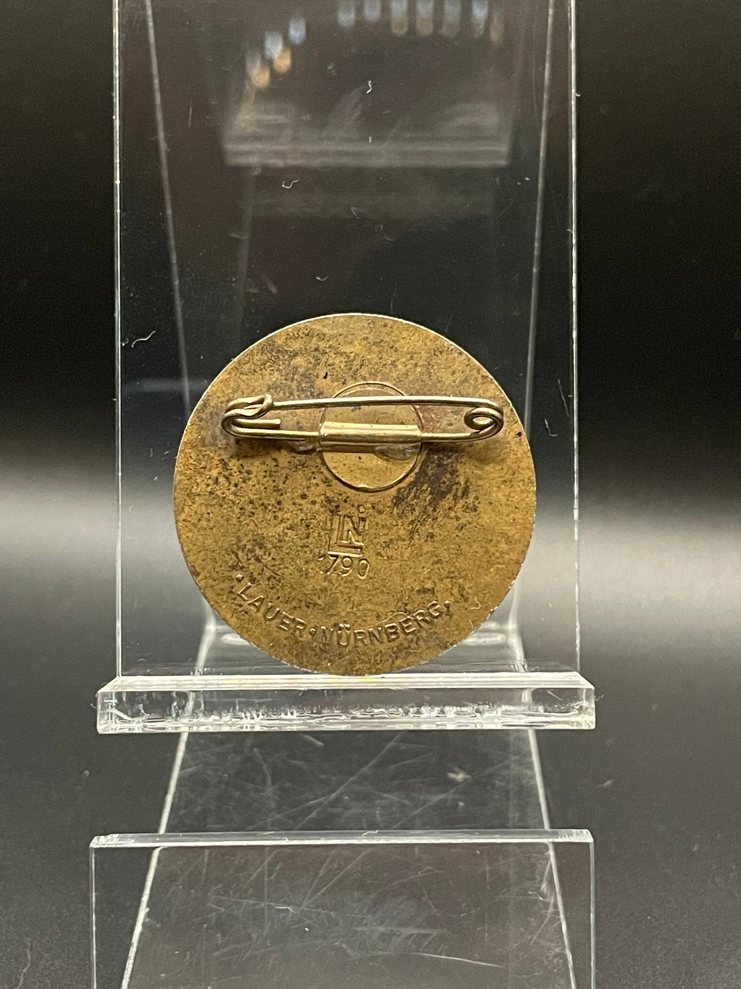GERMAN PRE WW2 1936 REICHSPARTEITAG BADGE BY LAUER, NÜRNBERG “1790”