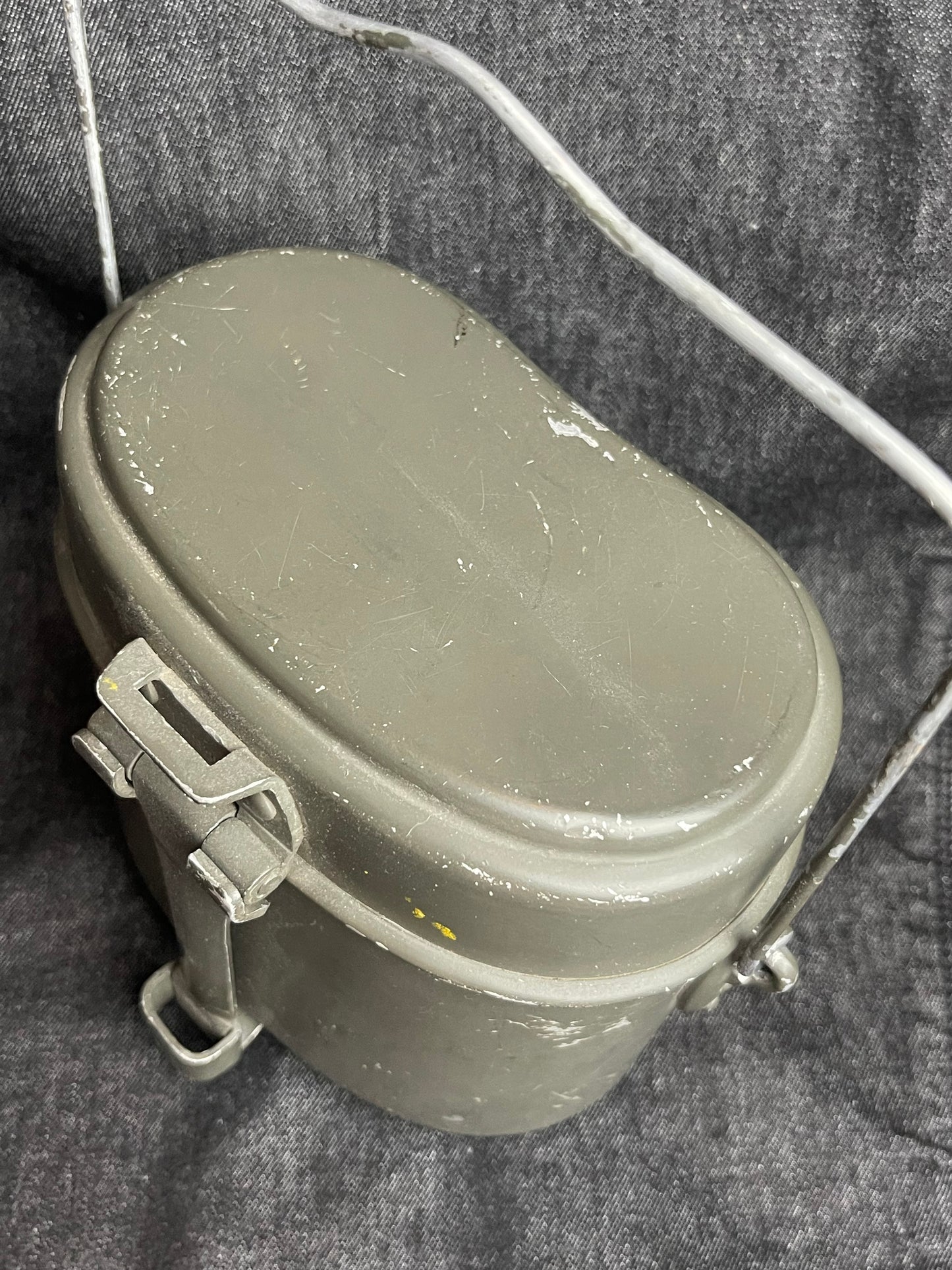 GERMAN WW2 ALL ALUMINUM M31 MESS KIT NAMED & MATCHING FSS37