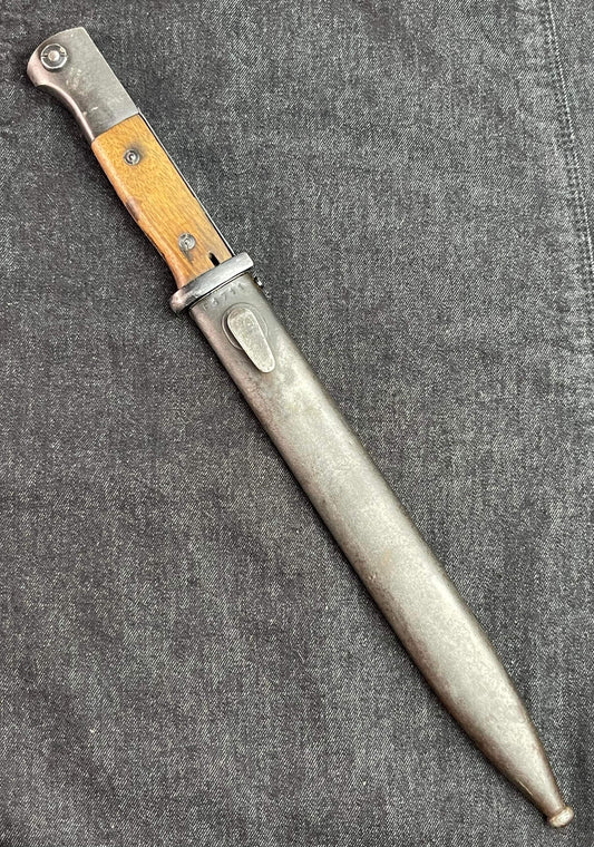 GERMAN WW2 1944 S84/98 III PATTERN K98 RIFLE COMBAT BAYONET FACTORY MATCHED & UNISSUED