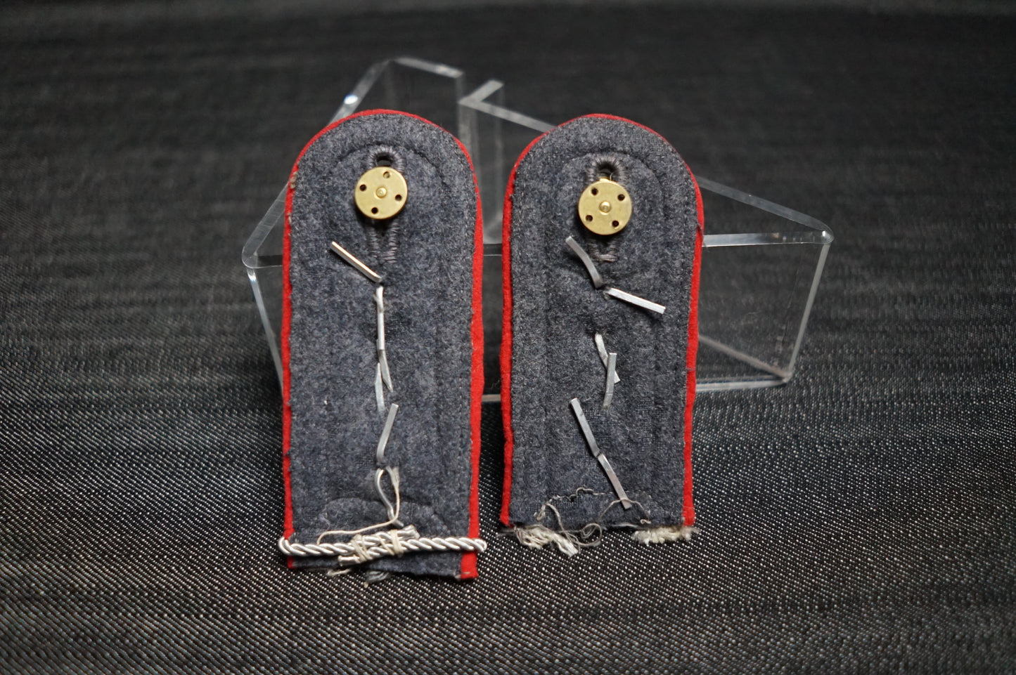 GERMAN WW2 LUFTWAFFE FLAK SCHOOL OBERFELDWEBEL MATCHING SHOULDER STRAPS