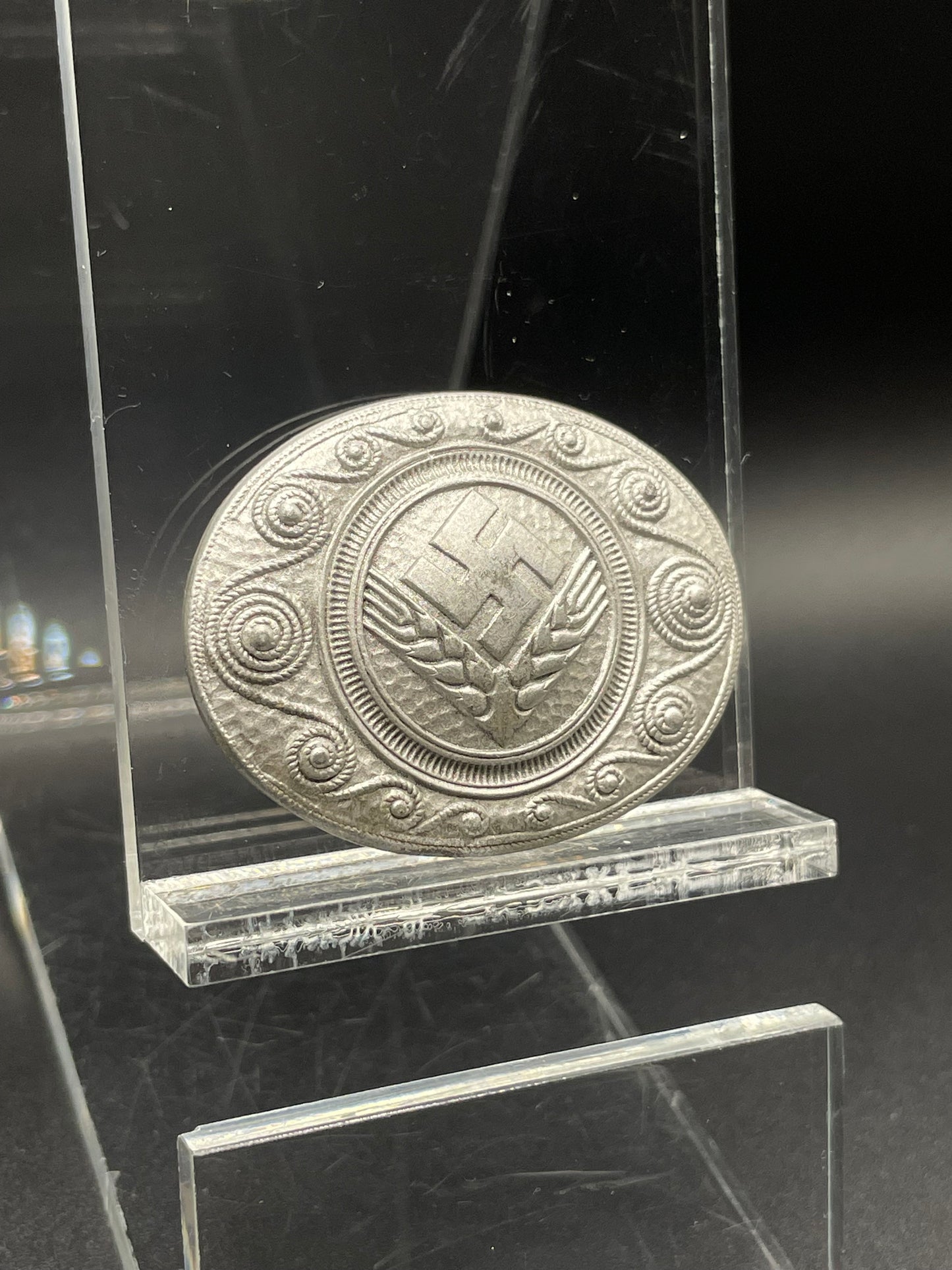 GERMAN WW2 RADWJ BROOCH IN SILVER GRADE BY J.B.U.CO. MINT