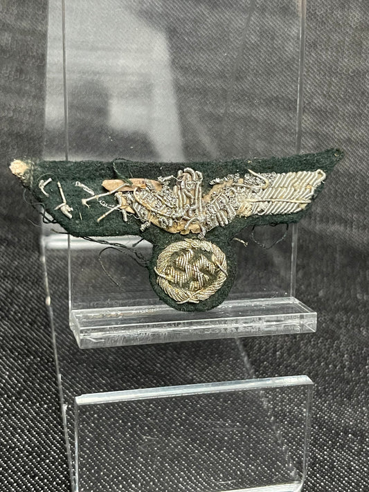 GERMAN WW2 HEER OFFICER CAP EAGLE IN BULLION