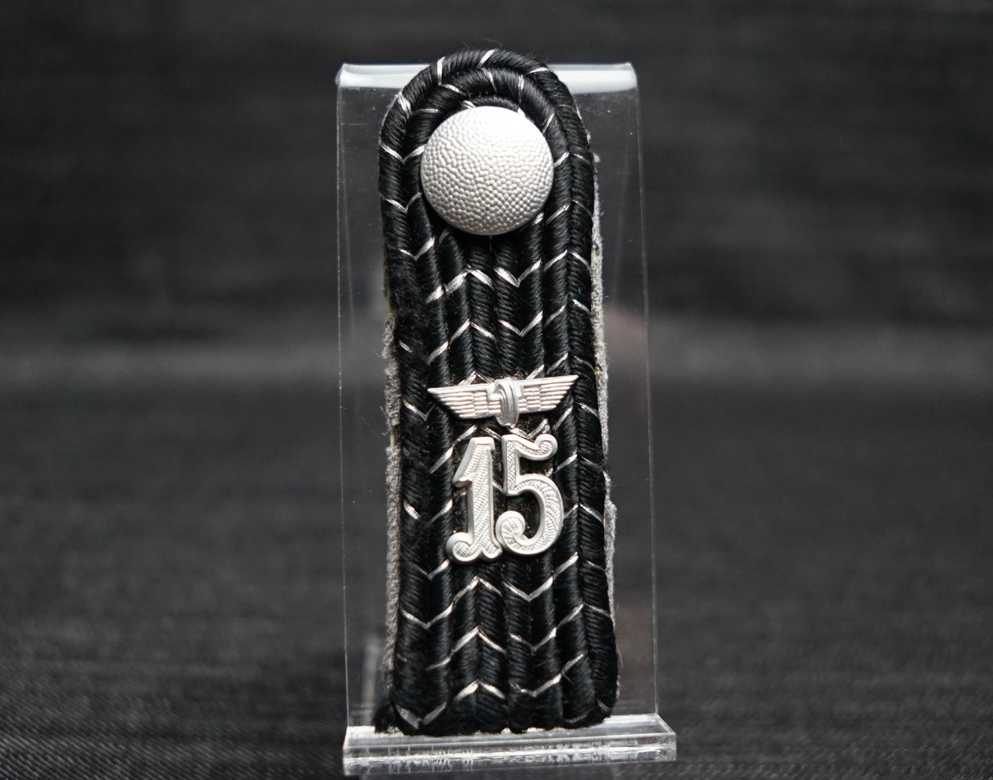 GERMAN WW2 15TH BAHNSCHUTZPOLIZEI UNIT SHOULDER BOARD