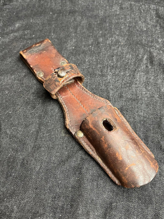 GERMAN WW2 LUFTWAFFE S84/98 III PATTERN COMBAT BAYONET BROWN LEATHER FROG LATE VARIANT