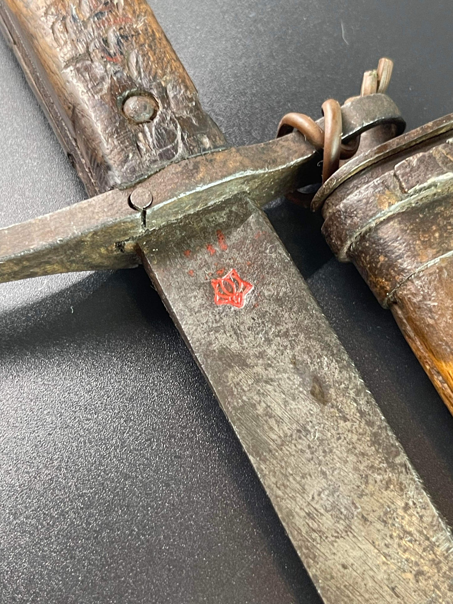 JAPANESE LATE WW2 TYPE 30 ARISAKA BAYONET JINSEN RIKUGUN ARSENAL WITH VETERAN ART