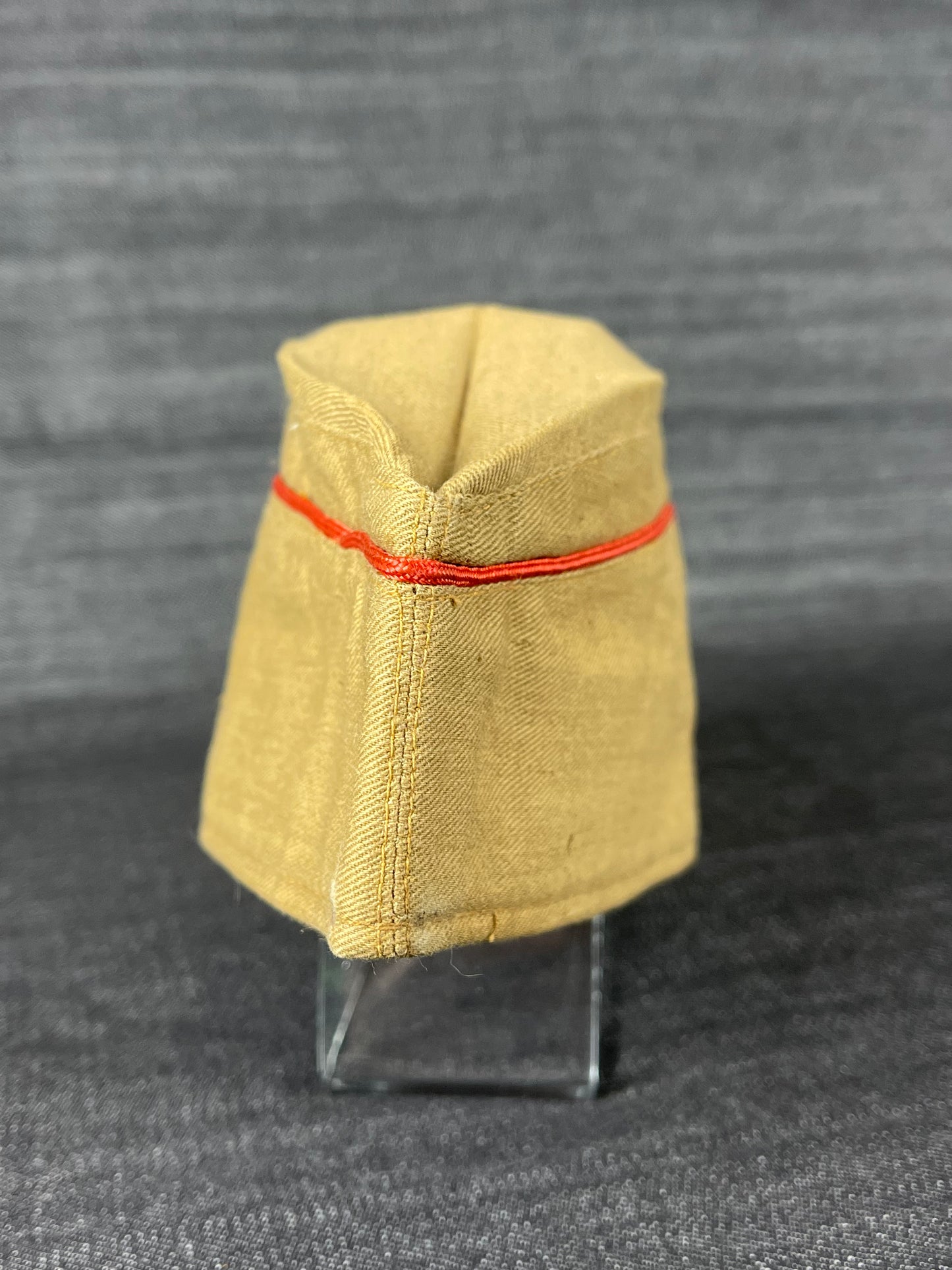GERMAN WW2 HJ HITLER JUGEND OVERSEAS CAP (SUMMER GARRISON CAP) SIZE 55 UNISSUED W/ RZM TAG