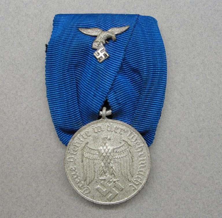 Luftwaffe 4 Year Long Service Medal - Original German Militaria