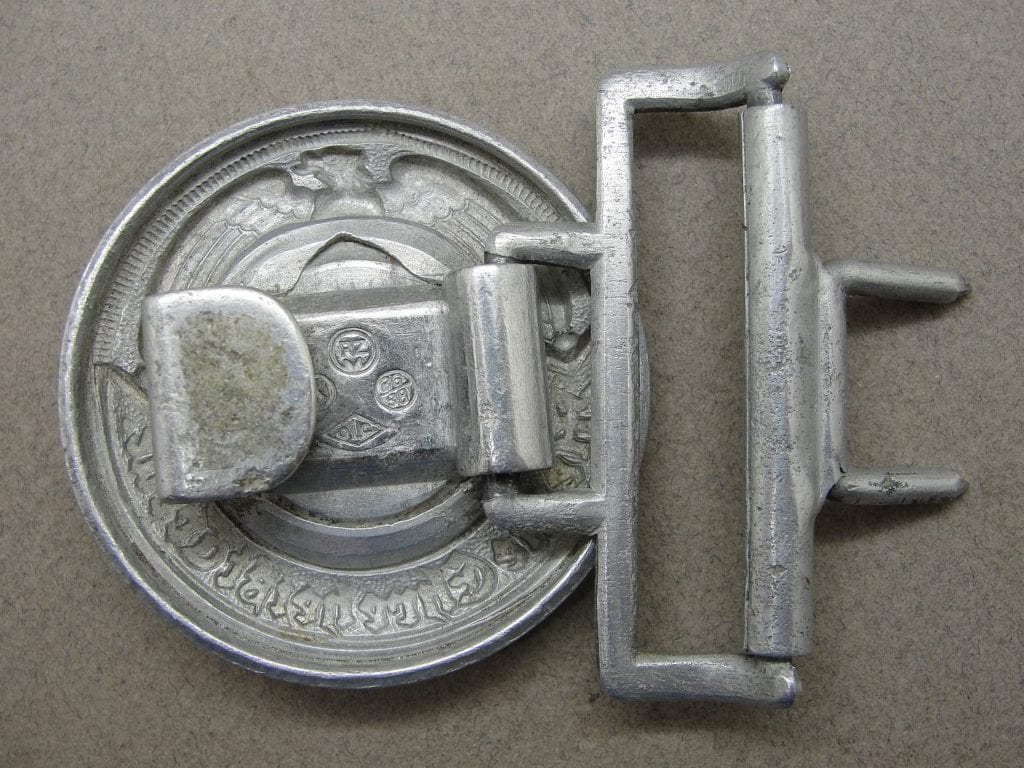 SS Officer’s Belt Buckle by “SS RZM 36/38 OLC” - Original German Militaria