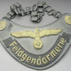 Army/Waffen-SS Field Police Gorget by Assmann