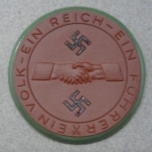 Meissen Medallion, -One People One Nation One Leader / Sudetenland