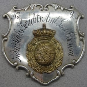 Large Court Officer's Badge Kingdom of Saxony