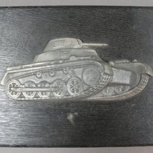 German Panzer Plaque