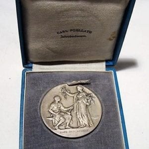 Cased Service Medal of The Bavarian Industrial League, Silver Grade