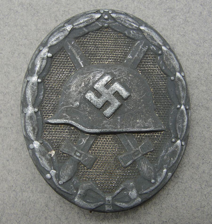 1939 Wound Badge, Silver Grade by "4" Steinhauer & Luck
