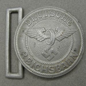"DEUTSCHE REICHSBAHN" REICHSBAHNSCHUTZ Railway Police Officer's Buckle -Assmann