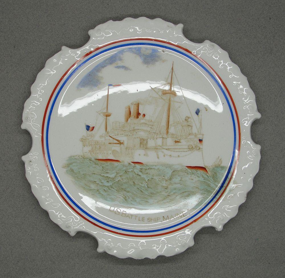 US Battleship "Maine" Plate