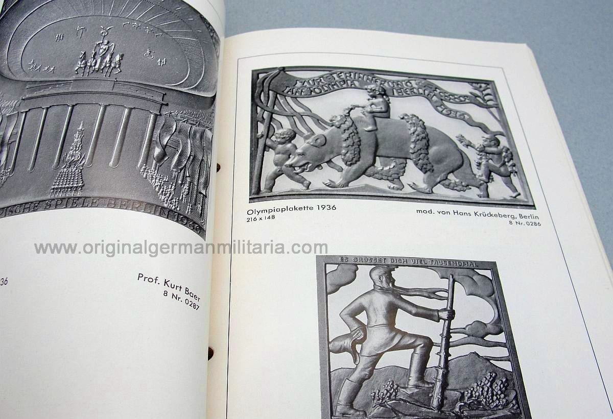 1938 Gleiwitzer Kunstguss Plaque, Bronze and Sculpture Catalog