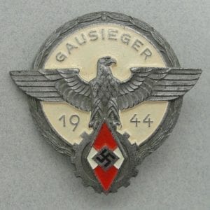 1944 Hitler Youth GAUSIEGER Badge by G. BREHMER