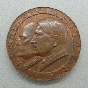 Mussolini - Hitler 1937 & 1938 Berlin & Rome State Visits Medal