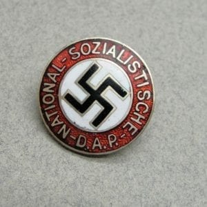 Miniature NSDAP Membership Badge marked "GES GESCH" - 19mm