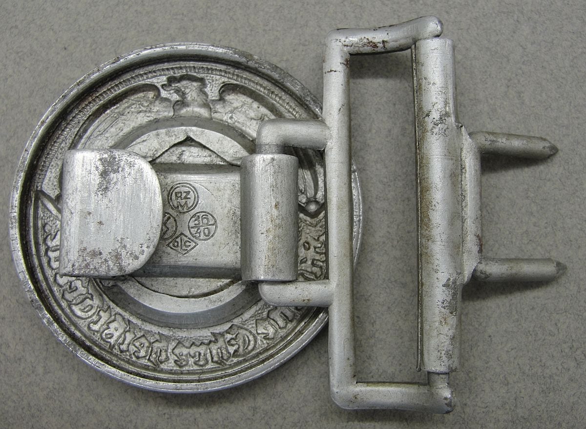 SS Officer's Belt Buckle by "RZM SS OLC 36/40"
