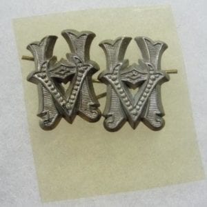 Pair of Army Administrative Shoulder Board Cyphers, Zinc