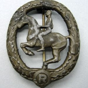 German Horseman's Badge, Third Class in Bronze