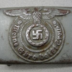 Waffen-SS EM/NCO'S Belt Buckle by "RZM 155/43 SS" in Green