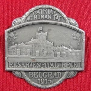 1915 Medal for German Austro-Hungarian Hospital at Brcko