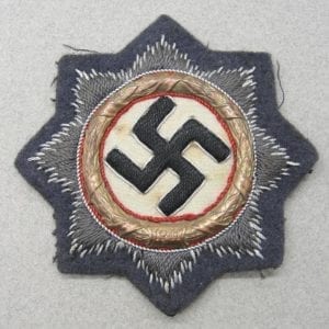 German Cross in Gold, Cloth Version, on Luftwaffe Backing