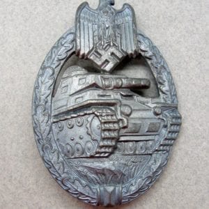 Army/Waffen-SS Panzer Assault Badge in Silver by Assmann in Cupal